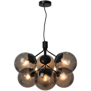 IVONA, 6-Suspension, Noir, IP20, E27  - NORDLUX 2112163003 