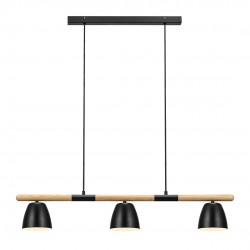 THEO, 3-Suspension, Noir, IP20, GU10 - NORDLUX 2112603003 