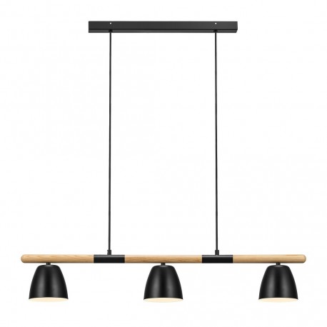 THEO, 3-Suspension, Noir, IP20, GU10 - NORDLUX 2112603003 