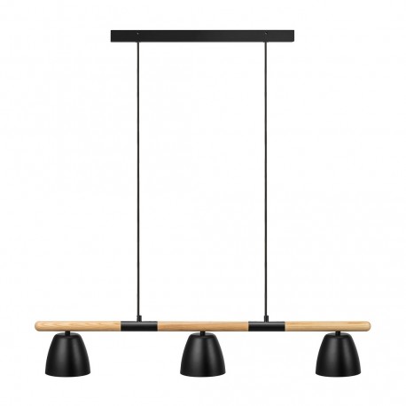 THEO, 3-Suspension, Noir, IP20, GU10  - NORDLUX 2112603003 