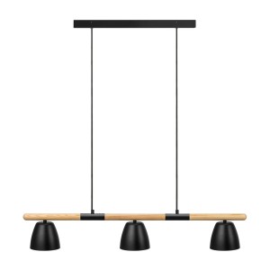 THEO, 3-Suspension, Noir, IP20, GU10  - NORDLUX 2112603003 