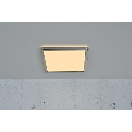 OJA CARRE 29 plafonnier Plastique Blanc-nickel satiné LED integrée 3000/4000K - Nordlux 2015056155 