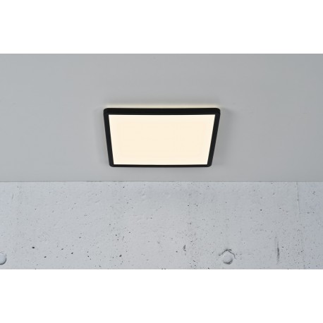 OJA 29 SDB plafonnier carré Plastique Noir LED integrée 3000/4000K - Nordlux 2015066103 