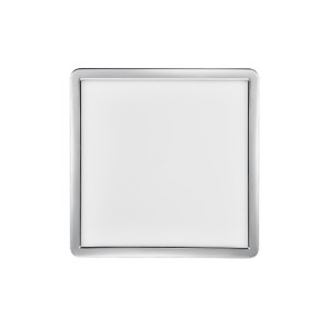 OJA 29 SDB plafonnier carré Plastique Blanc-chrome LED integrée 3000/4000K - Nordlux 2015066133 