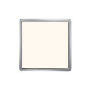 OJA 29 SDB plafonnier carré Plastique Blanc-chrome LED integrée 3000/4000K - Nordlux 2015066133 