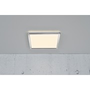 OJA 29 SDB plafonnier carré Plastique Blanc-chrome LED integrée 3000/4000K - Nordlux 2015066133 