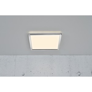 OJA 29 SDB plafonnier carré Plastique Blanc-chrome LED integrée 3000/4000K - Nordlux 2015066133 