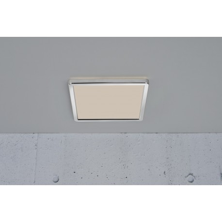 OJA 29 SDB plafonnier carré Plastique Blanc-chrome LED integrée 3000/4000K - Nordlux 2015066133 