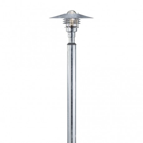 VEJERS 2M potelet Acier Galvanisé et Verre E27  - Nordlux 25168031 