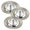 FREMONT 3-KIT spot encastré Métal et plastique Acier Brossé LED integrée 2700K - Nordlux 47580132