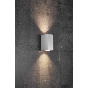 CANTO MAXI KUBI 2 applique murale Aluminium Blanc GU10  - Nordlux 49731001 