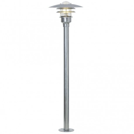 LØNSTRUP 32 potelet Acier Galvanisé et Verre E27  - Nordlux 71428031 