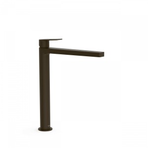 Mitigeur lavabo  Noir métallisé brossé - TRES 21180301KMB 