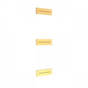 3 jets encastrés d'hydromassage 140x45 mm Doré OR - TRES 29951505OR 