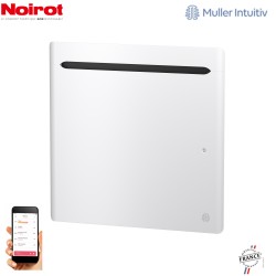 Radiateur Aluminium NOIROT SENSUAL 500W horizontal blanc connecté NEN2481SEEC