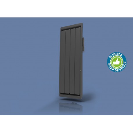 Radiateur Fonte NOIROT CALIDOO 1500W Vertical gris anthracite connecté NEN3025SEHS