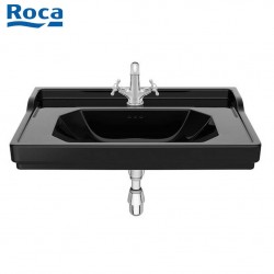 Lavabo mural en porcelaine 1 trou noir Carmen - ROCA A3270A0560