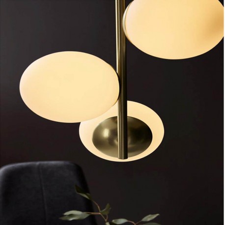 Suspension métal et verre blanc opalin LILLY - Nordlux 48603035