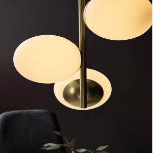 Suspension métal et verre blanc opalin LILLY - Nordlux 48603035