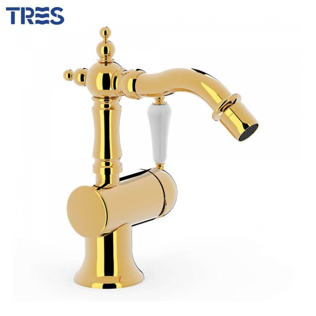 Mitigeur bidet or 24K Tres Clasic Exclusive  - TRES 24222001OR