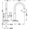 Mitigeur de lavabo Ambre Study Exclusive - TRES 26290402TAM