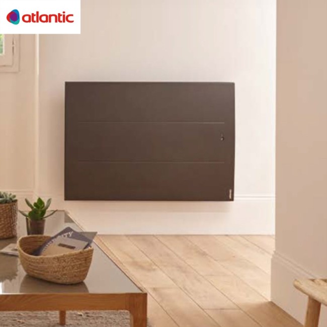 Radiateur Atlantic ONIRIS Gris étoilé 750W Pilotage Intelligent Horizontal - 503908