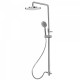 Kit anticalcaire télescopique douche fixe diam.250 mm avec douchette massage - TRES 161213