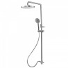 Kit anticalcaire télescopique douche fixe diam.250 mm avec douchette massage - TRES 161213