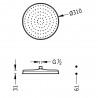 Douche de tête anticalcaire à rotule. Ø 310 mm. - TRES 29933703AC 