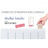 Radiateur Fonte NOIROT BELADOO 750W horizontal blanc connecté NEN1682SEEC