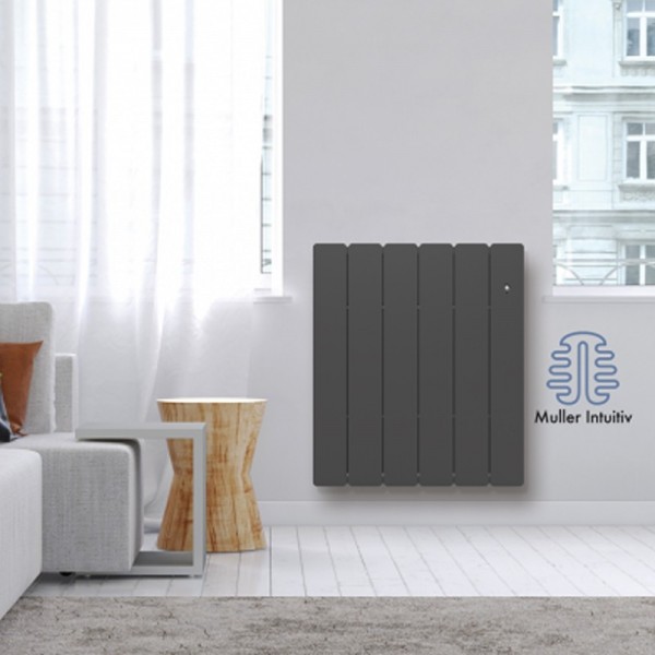 Radiateur électrique inertie 2000W Anthracite Beladoo - Intuis - M153127