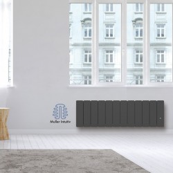 Radiateur Fonte NOIROT BELADOO 1500W Plinthe gris anthracite connecté NEN1715SEHS 