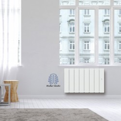 Radiateur Fonte NOIROT BELADOO 1500W Bas blanc connecté NEN1705SEEC 