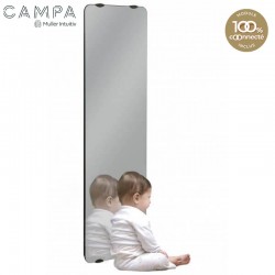 Radiateur électrique étroit vertical CAMPAVER ultime Reflet 1100 W CMEC11VMIRE