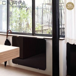 Radiateur électrique horizontal CAMPAVER ultime Noir Astrakan 750 W CMUC08HSEPB