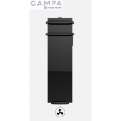 Sèche-serviettes électrique soufflant CAMPA Campaver-bains Select Noir Astrakan 1000W CVSC10SEPB