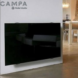 Radiateur électrique CAMPA CAMPAVER Select Horizontal Noir Astrakan 2000W - CMSC20HSEPB
