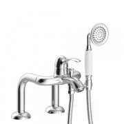 Mitigeur bain d’étagère Douchette à main anticalcaire. Flexible double agrafage - TRES 24219401 24219401TRES