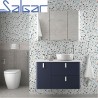 Meuble de salle de bain UNIIQ 1200 NIGHT BLUE gauche 1 porte et 2 tiroirs - SALGAR 83107