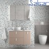 Meuble de salle de bain UNIIQ 900 MACCHIATO droite 1 porte et 2 tiroirs - 83110 SALGAR 