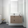 Meuble de salle de bain UNIIQ 900 droite MOKA MAT - SALGAR 24608 