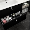 Meuble de salle de bain UNIIQ 900 droite NOIR MAT - SALGAR 24611