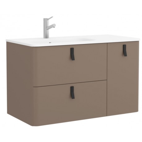 Meuble de salle de bain UNIIQ 1200 droite MOKA MAT  - SALGAR 24630 