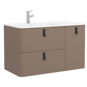 Meuble de salle de bain UNIIQ 1200 droite MOKA MAT  - SALGAR 24630 