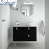 Meuble salle de bain 1200 UNIIQ Droit Noir Mat - SALGAR 24633