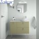 Meuble de salle de bain UNIIQ 900 gauche SALVIA - SALGAR 24665