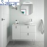 Meuble de salle de bain UNIIQ 900 gauche BLANC MAT 897 x 540 x 450 mm - SALGAR 24648 