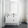 Meuble de salle de bain UNIIQ 900 gauche BLANC MAT 897 x 540 x 450 mm - SALGAR 24648 