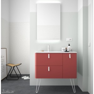 Meuble de salle de bain UNIIQ 1200 droite ROJO  - SALGAR 24638 