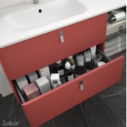 Meuble de salle de bain UNIIQ 1200 droite ROJO  - SALGAR 24638 